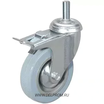 SCtgb 251 - Аппаратное колесо 50 мм (болт - 12, повор., торм., подш. скольж.)