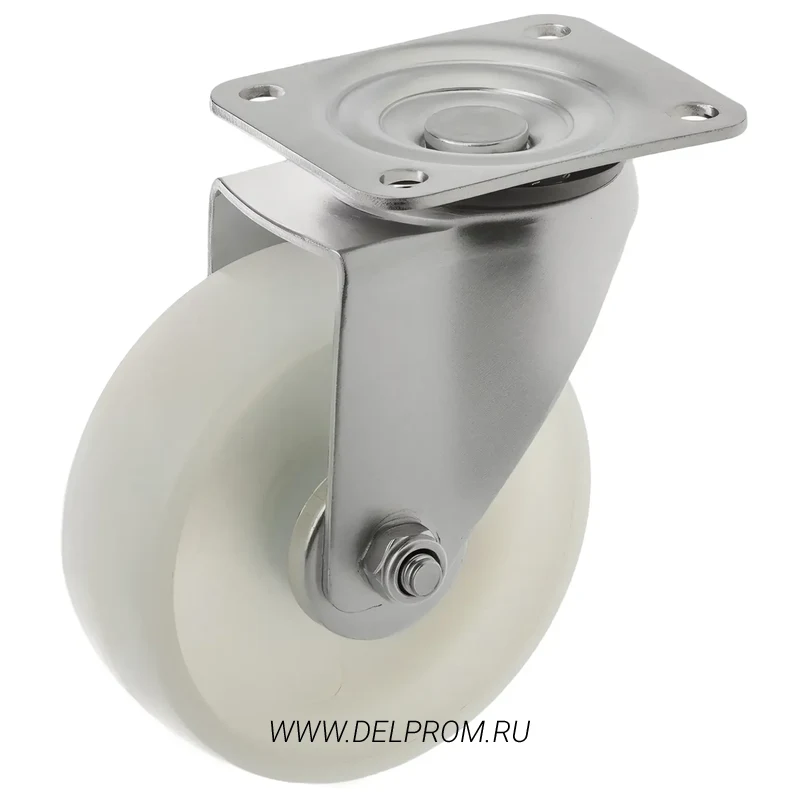 SCpn 53 - Большегрузное нейлоновое колесо 125 мм (площ., повор., роликоподш)