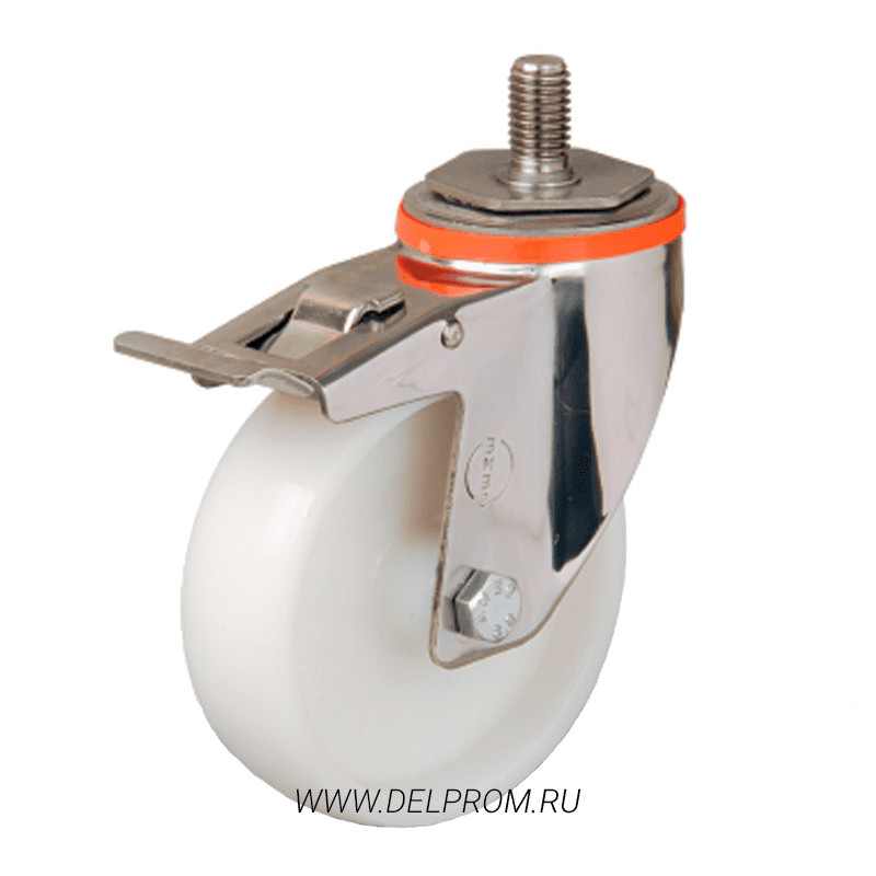 EM 05 ZMZ 80 F INOX нейлоновое колесо с болтом