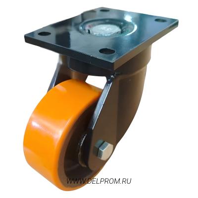 4102-150 S - Сверхбольшегрузное полиуретановое колесо 150 мм г/п 900 кг (повор., площ., шарикоподш)