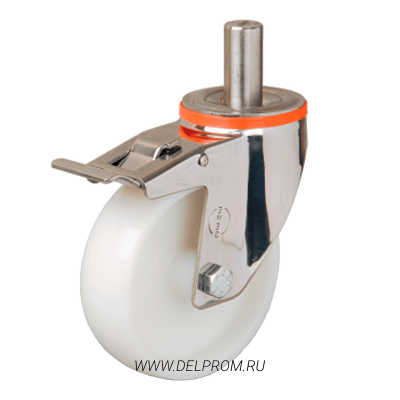 EM 03 ZMZ 80 F INOX нейлоновое колесо с болтом