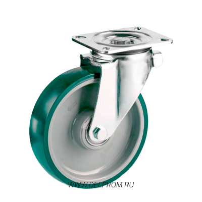 LK 3302 PUR 100 полиуретановое неповоротное колесо