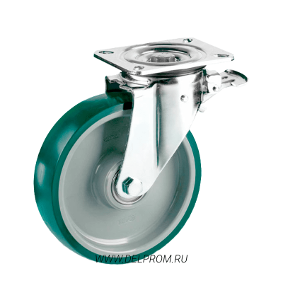 LK 3302 PUR 125 F18 полиуретановое неповоротное колесо