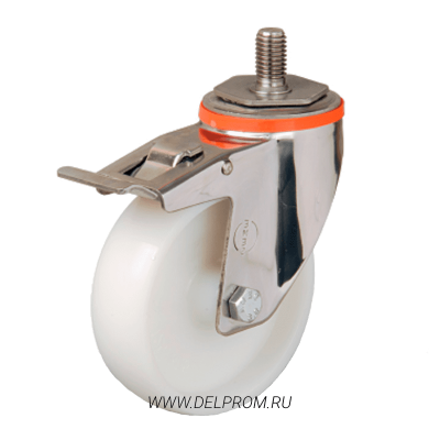 EM 05 ZMZ 80 F INOX нейлоновое колесо с болтом